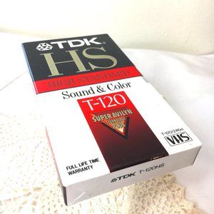 TDK High Standard T-120 VHS NWT